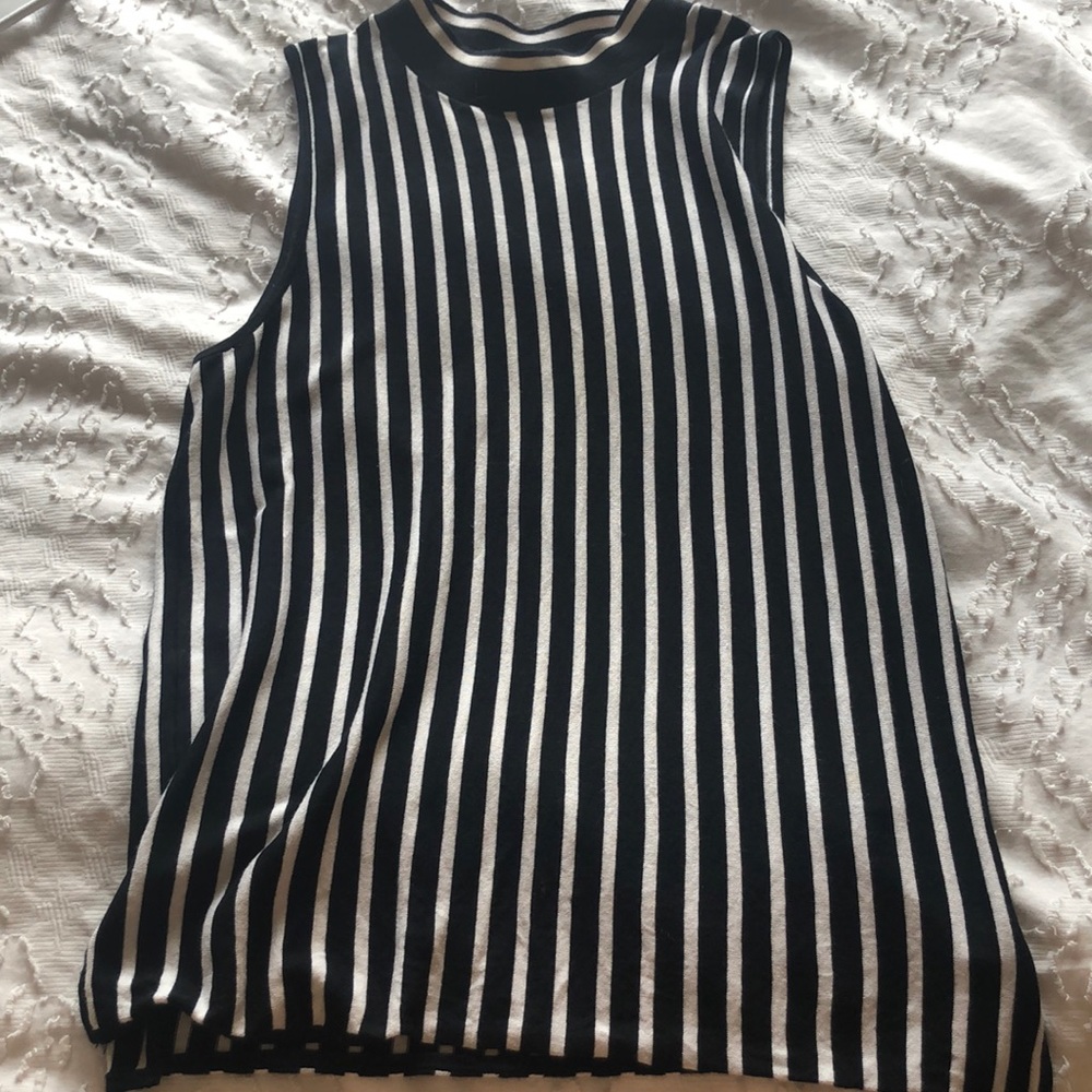 Rag and bone high neck sleeveless shirt